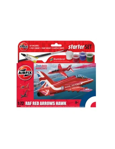 Small Beginners Set Red Arrows Hawk, 1/72 - Airfix A55002
