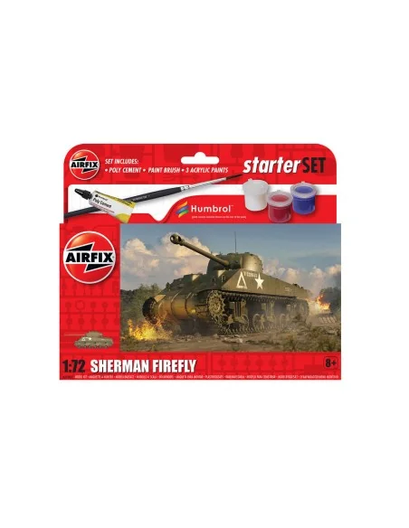 Small Beginners Set Sherman Firefly, 1/72 - Airfix A55003