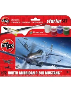 Starter Set - North American P-51D Mustang, 1/72 - Airfix A55013