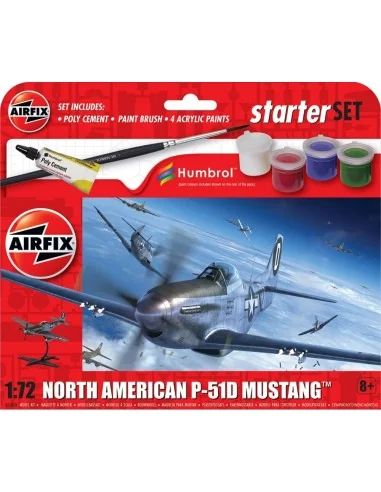 Starter Set - North American P-51D Mustang, 1/72 - Airfix A55013