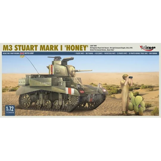 M3 STUART Mk I ´HONEY´ light tank - Mirage Hobby 720006