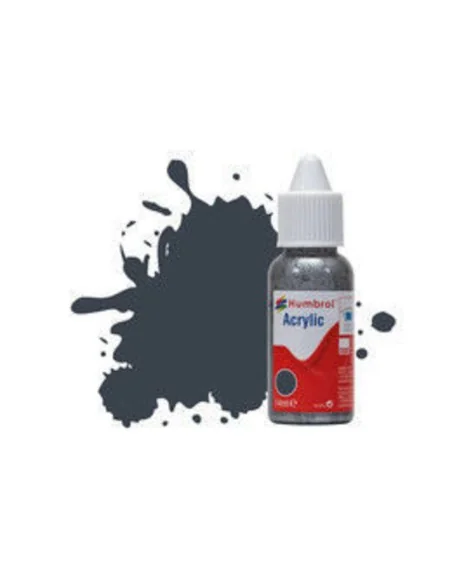 HUMBROL ACRYLIC DROPPER BOTTLE 14ML No 32 Dark Grey - Matt - Humbro...
