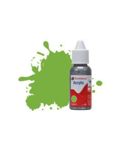 HUMBROL ACRYLIC DROPPER BOTTLE 14ML No 38 Lime Gloss - Humbrol DB0038