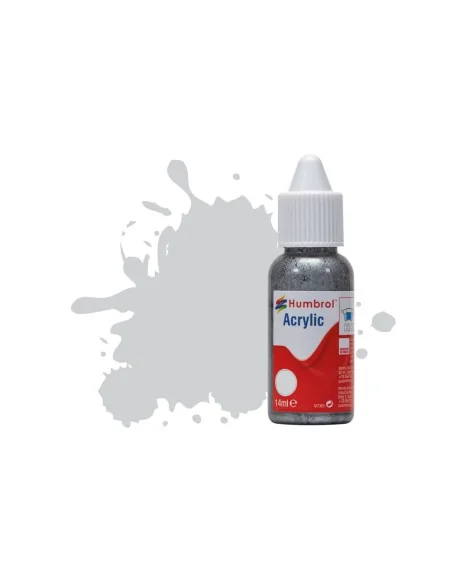 HUMBROL ACRYLIC DROPPER BOTTLE 14ML No 64 Light Grey - Matt - Humbr...