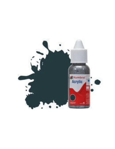 HUMBROL ACRYLIC DROPPER BOTTLE 14ML No 67 Matt Tank Grey - Matt - H...