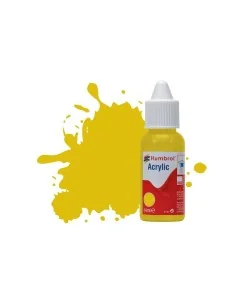 HUMBROL ACRYLIC DROPPER BOTTLE 14ML No 81 Pale Yellow Matt - Humbro...