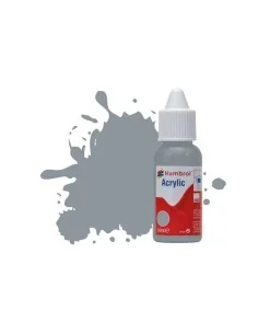 HUMBROL ACRYLIC DROPPER BOTTLE 14ML No 87 Steel Grey Matt - Humbrol...