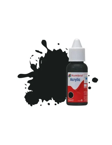 HUMBROL ACRYLIC DROPPER BOTTLE 14ML No 91 Black Green Matt - Humbro...