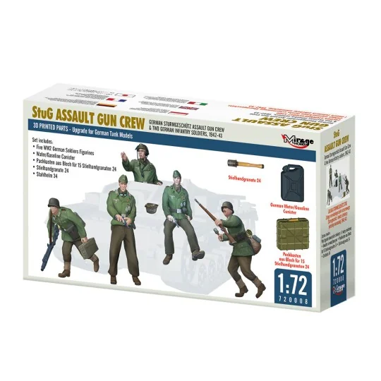 StuG ASSAULT GUN CREW, 1/72 - Mirage Hobby 720008