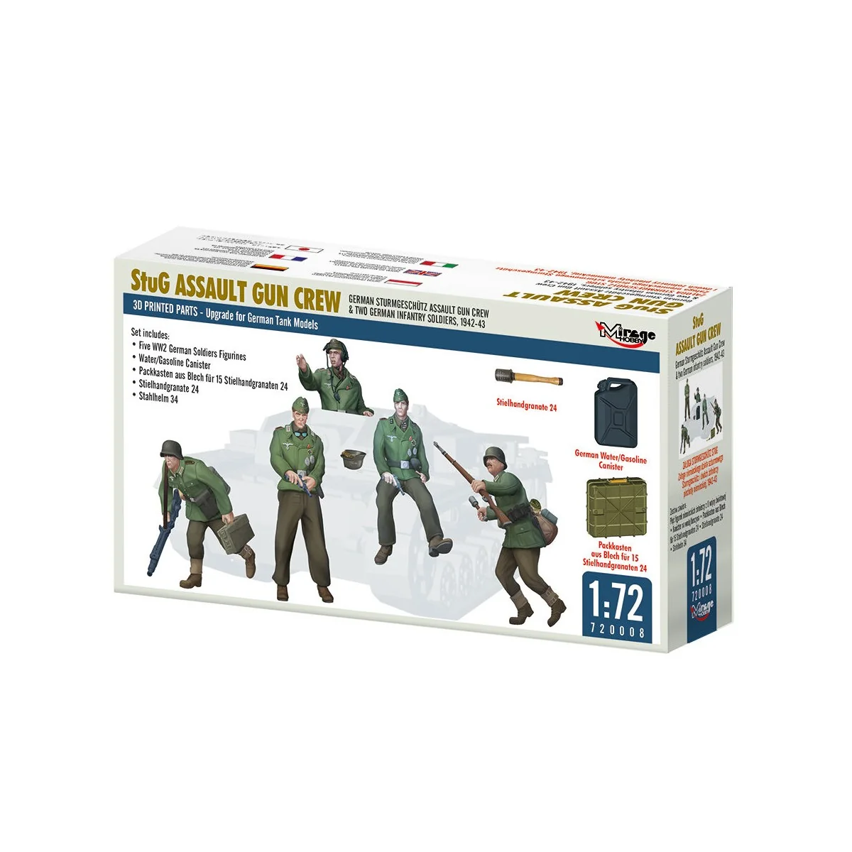 StuG ASSAULT GUN CREW - Mirage Hobby 720008