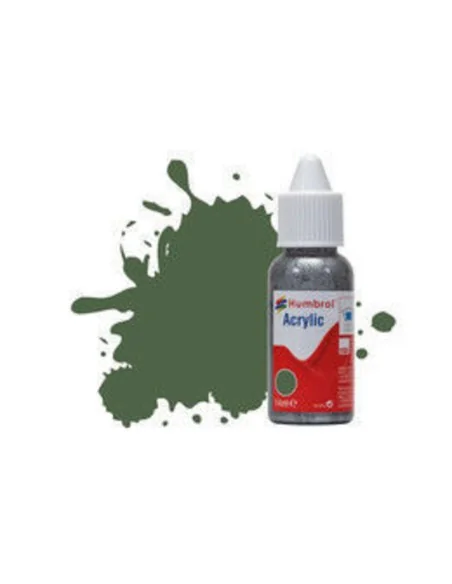 HUMBROL ACRYLIC DROPPER BOTTLE 14ML No 117 US Light Green - Matt - ...
