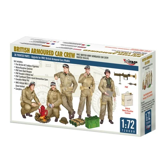 WW2 BRITISH ARMY ARMOURED CAR CREW, WINTER 1944/45, 1/72 - Mirage H... WW2 BRITISH ARMY ARMOURED CAR CREW, WINTER 1944/45, 1/72 - Mirage H...