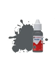HUMBROL ACRYLIC DROPPER BOTTLE 14ML No.125 US Dark Grey Matt - Humb...