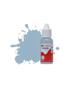 HUMBROL ACRYLIC DROPPER BOTTLE 14ML No.128 US Compass Grey Matt - H...