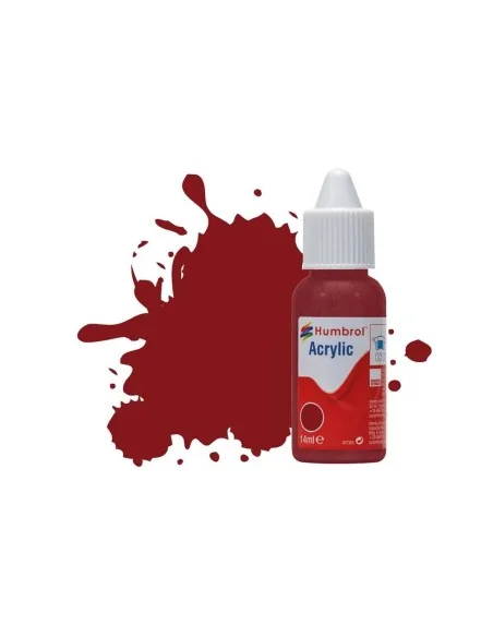 HUMBROL ACRYLIC DROPPER BOTTLE 14ML No 133 Brown Satin - Humbrol DB...