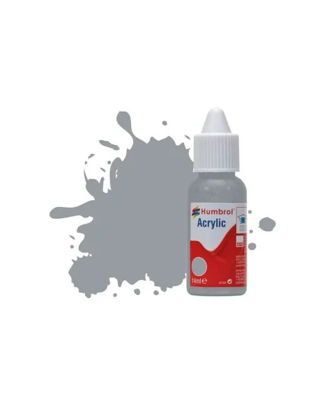 HUMBROL ACRYLIC DROPPER BOTTLE 14ML No 140 Gull Grey Matt - Humbrol...