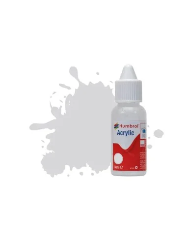 HUMBROL ACRYLIC DROPPER BOTTLE 14ML No 147 Light Grey Matt - Humbro...