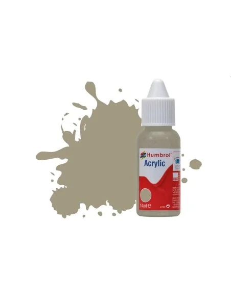 HUMBROL ACRYLIC DROPPER BOTTLE 14ML No.168 Hemp/Camouflage Beige Ma...