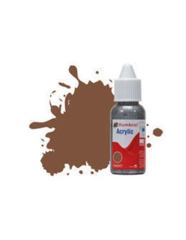 HUMBROL ACRYLIC DROPPER BOTTLE 14ML No 186 Brown - Matt - Humbrol D...