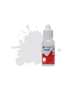 HUMBROL ACRYLIC DROPPER BOTTLE 14ML No 196 Light Grey Satin - Humbr...