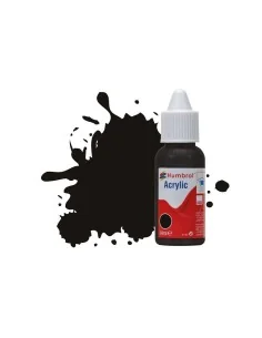 HUMBROL ACRYLIC DROPPER BOTTLE 14ML No 201 Black Metallic - Humbrol...
