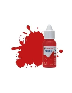 HUMBROL ACRYLIC DROPPER BOTTLE 14ML No 220 Italian Red Gloss - Humb...