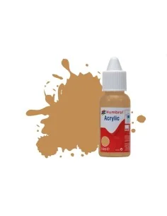 HUMBROL ACRYLIC DROPPER BOTTLE 14ML No.225 Middle Stone Matt - Humb...