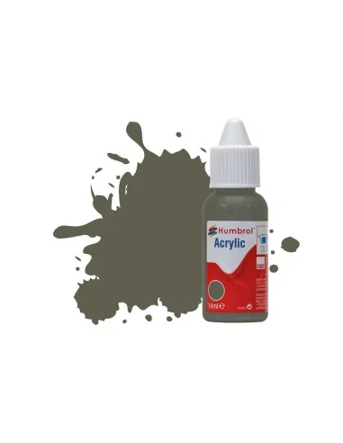 HUMBROL ACRYLIC DROPPER BOTTLE 14ML No.241 RLM 70 Schwartzgrun Matt...
