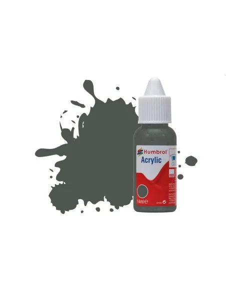 HUMBROL ACRYLIC DROPPER BOTTLE 14ML No.244 RLM 73 Grun Matt - Humbr...