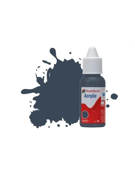 HUMBROL ACRYLIC DROPPER BOTTLE 14ML No.245 RLM 74 Graugrun Matt - H...