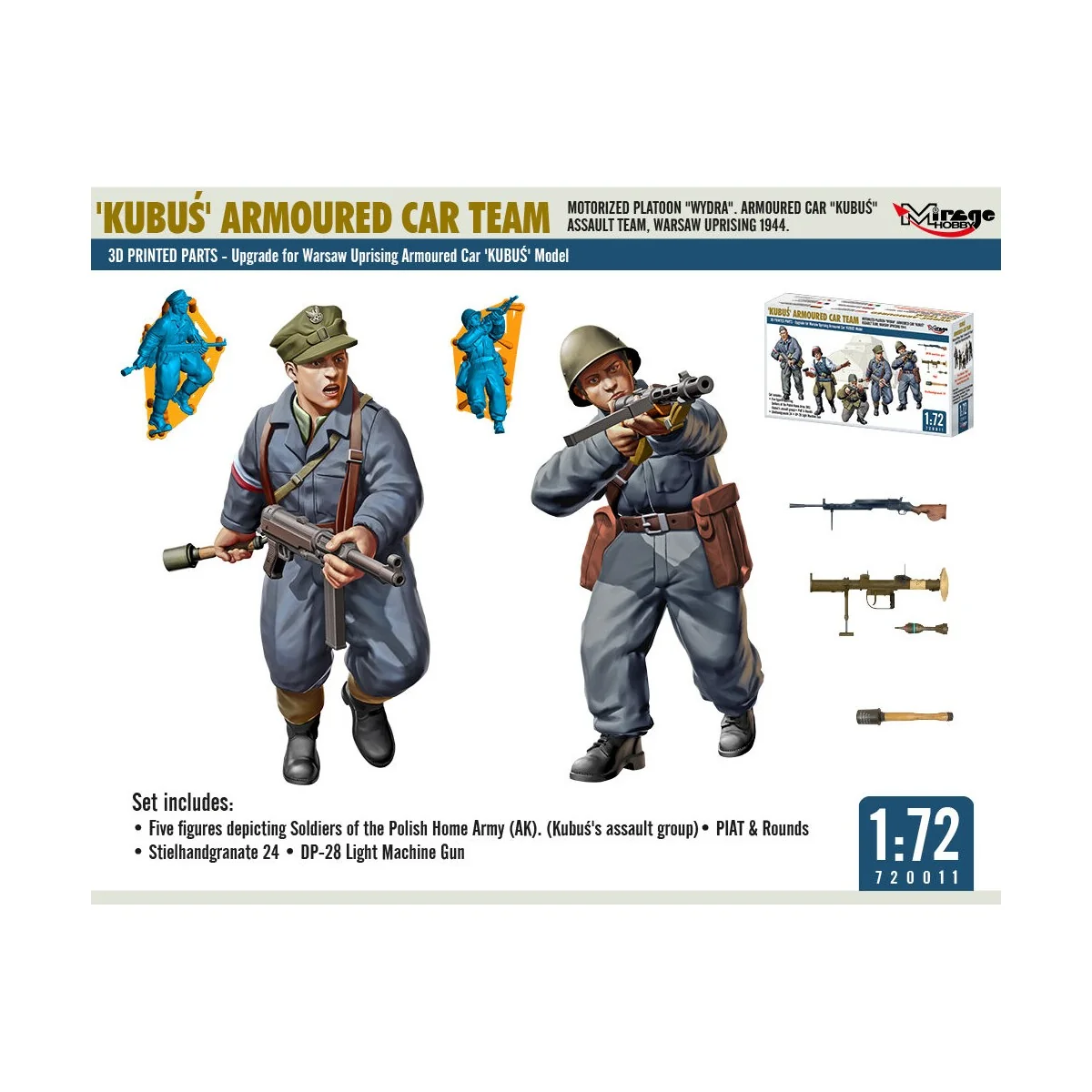 KUBU? Armoured Car Team, 1/72 - Mirage Hobby 720011