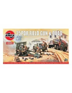 25pdr Field Gun & Quad, Vintage Classics, 1/76 - Airfix A01305V