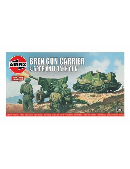 Bren Gun Carrier& 6 pdr AT Gun, Vintage Classics, 1/76 - Airfix A01...