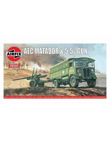 AEC Matador & 5.5inch Gun, Vintage Classics, 1/76 - Airfix A01314V