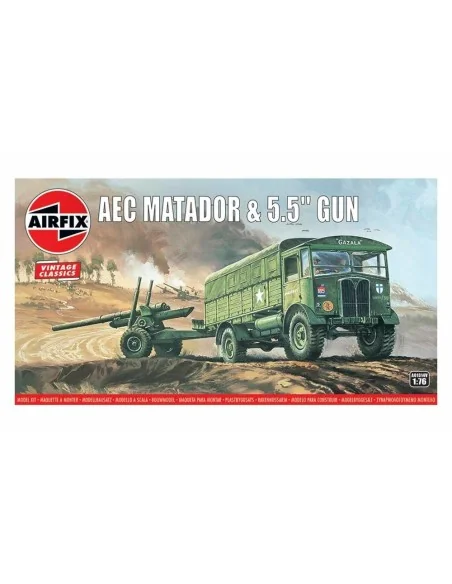 AEC Matador & 5.5inch Gun, Vintage Classics, 1/76 - Airfix A01314V