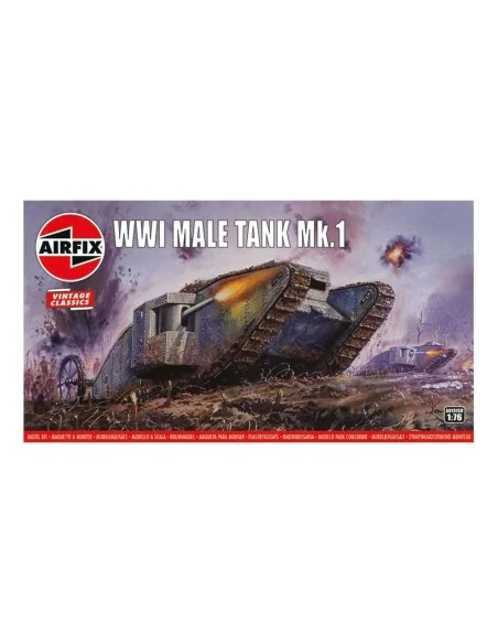 WWI "Male" Tank Mk.I, Vintage Classics, 1/76 - Airfix A01315V