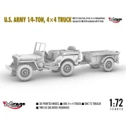 U.S. ARMY 1?4?TON, 4×4 TRUCK, 1/72 - Mirage Hobby 720012