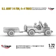 U.S. ARMY 1?4?TON, 4×4 TRUCK, 1/72 - Mirage Hobby 720012