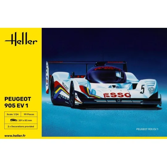 Peugeot 905 EV 1, 1/24 - Heller 80718 Peugeot 905 EV 1, 1/24 - Heller 80718