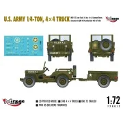 U.S. ARMY 1?4?TON, 4×4 TRUCK - Mirage Hobby 720012