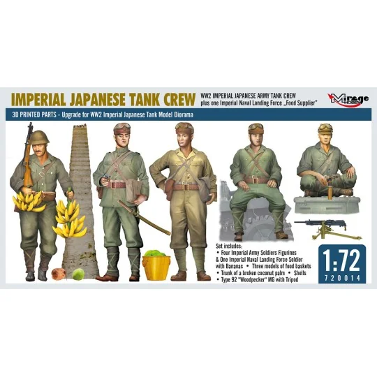 WW2 IMPERIAL JAPANESE TANK CREW + one Imperial Naval Landing Force ...