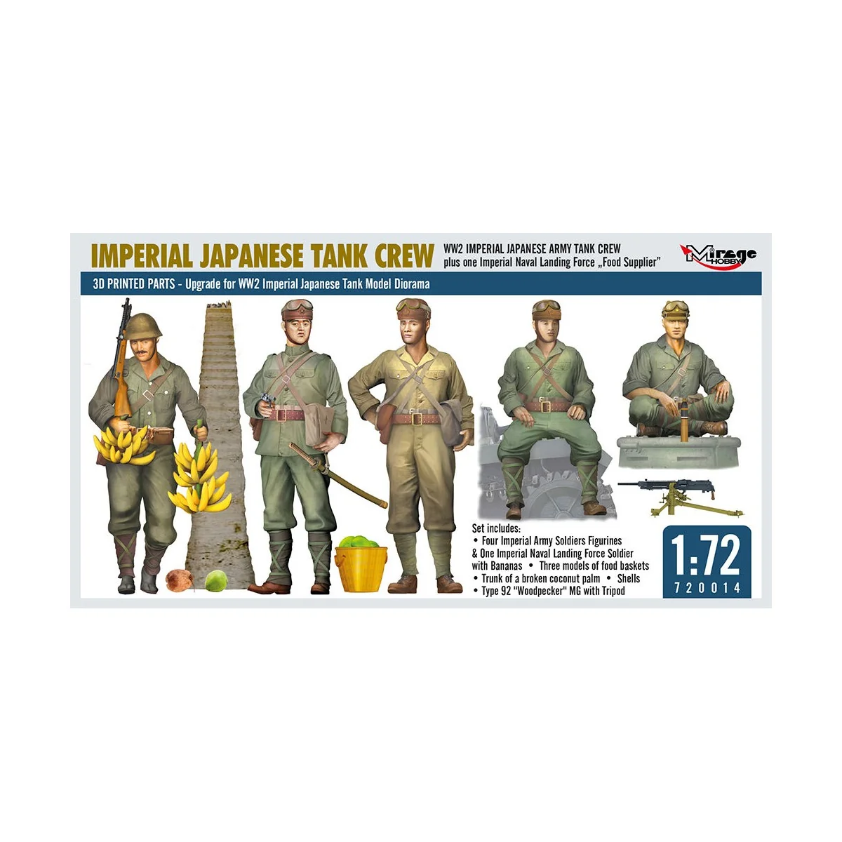 WW2 IMPERIAL JAPANESE TANK CREW + one Imperial Naval Landing Force ...