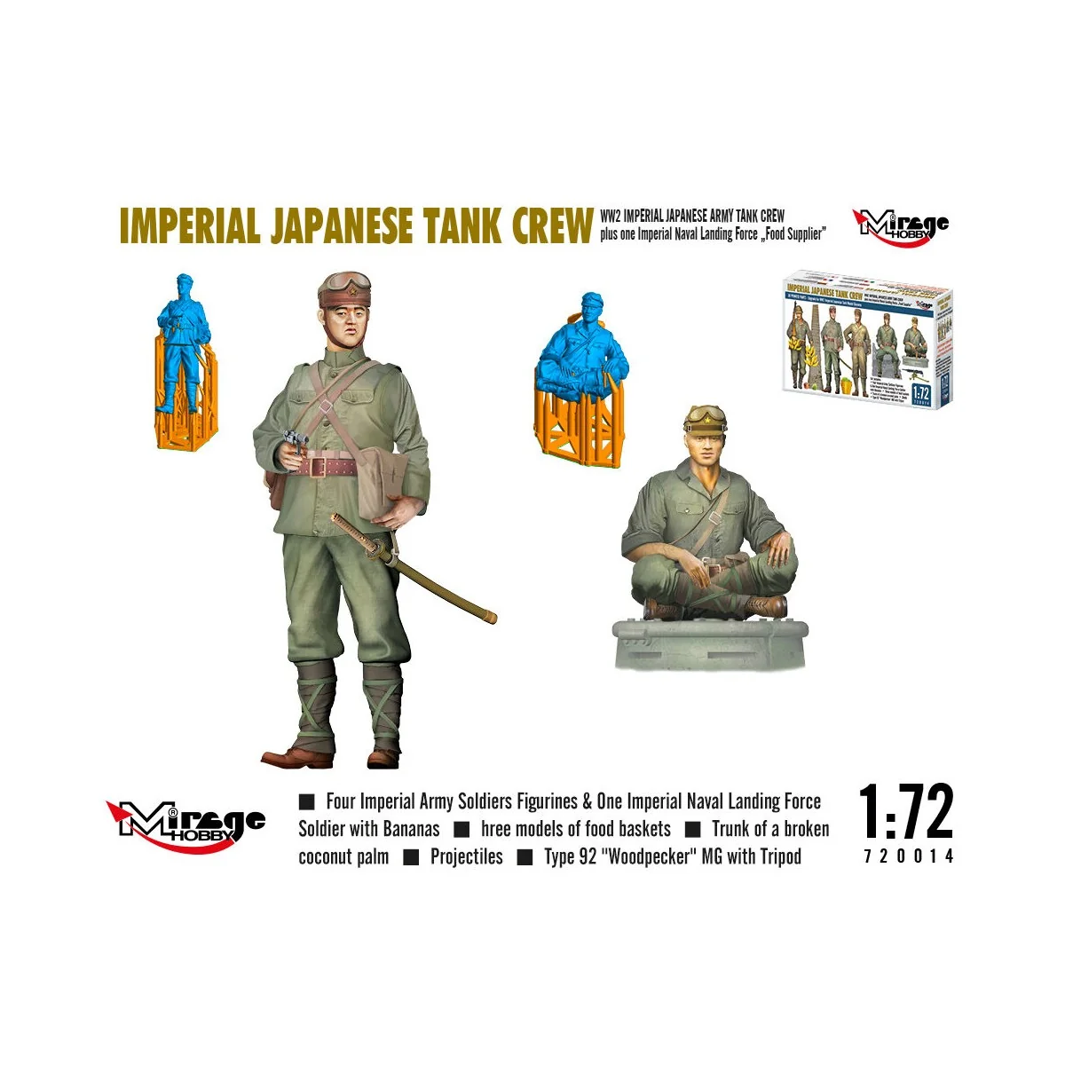 WW2 IMPERIAL JAPANESE TANK CREW + one Imperial Naval Landing Force ...