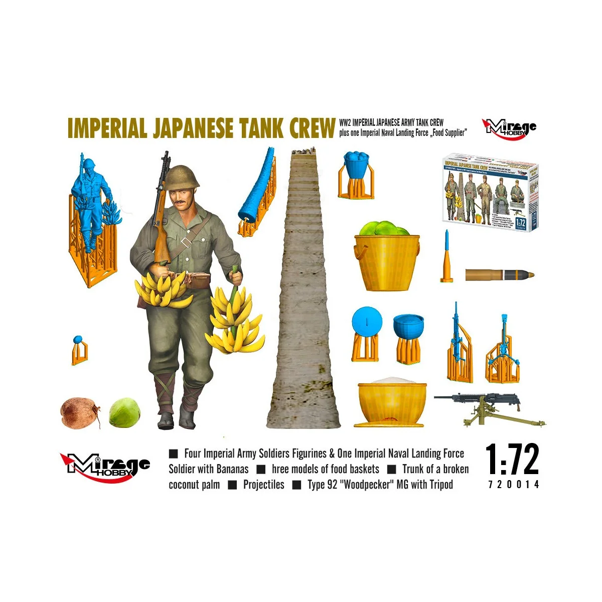 WW2 IMPERIAL JAPANESE TANK CREW + one Imperial Naval Landing Force ...