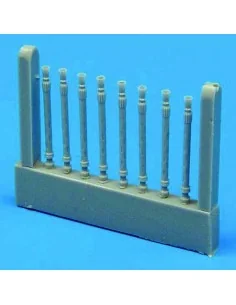 Lancaster gun barrels oval perforated Für Hasegawa Bausatz., 1/72 -...