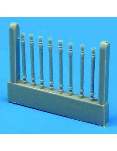 Lancaster gun barrels oval perforated Für Hasegawa Bausatz., 1/72 -...