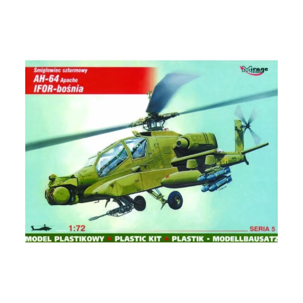 McDonnell Douglas AH-64 Apache IFOR Bosnien, 1/72 - Mirage Hobby 72052 McDonnell Douglas AH-64 Apache IFOR Bosnien, 1/72 - Mirage Hobby 72052