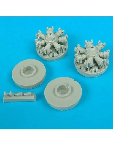 B-25 Mitchell engines für Hasegawa Bausatz, 1/72 - Quickboost QB72 030