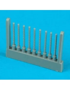 B-26C Marauder gun barrels für Airfix Bausatz, 1/72 - Quickboost QB...