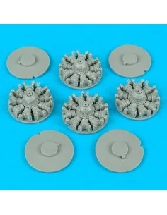 B-17 engines (for Academy) für Academy Bausatz, 1/72 - Quickboost Q...